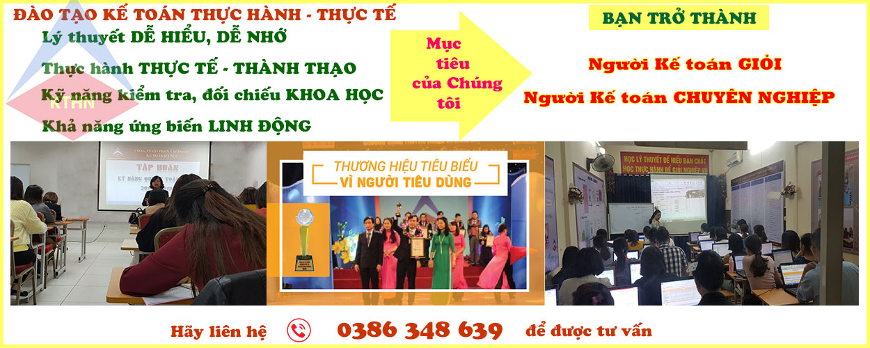 Khóa học kế toán thực hành thực tế tại Thái Nguyên 