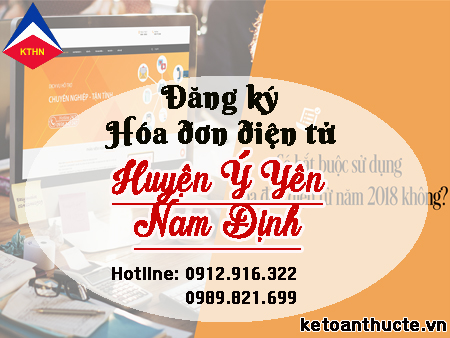 Đăng ký hóa đơn điện tử tại huyện Ý Yên, Nam Định