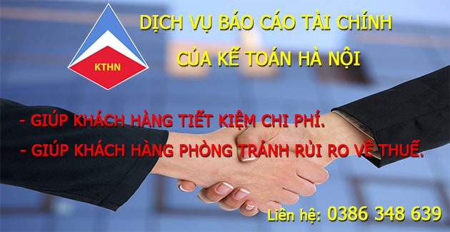  Bảng giá dịch vụ làm báo cáo tài chính tại Long Biên Hà Nội