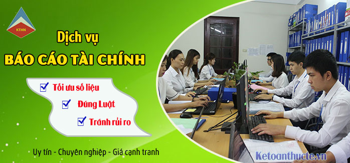 Bảng giá dịch vụ làm báo cáo tài chính tại Vũ Ninh Bắc Ninh.