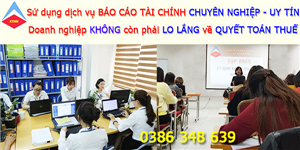Bảng giá dịch vụ làm báo cáo tài chính tại Ninh Xá Bắc Ninh