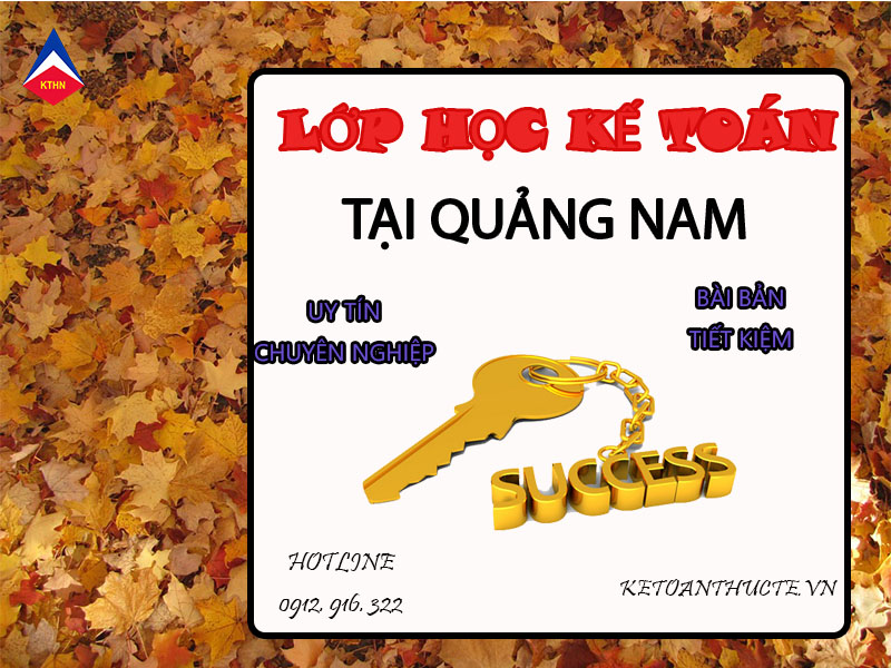 lớp học kế toán tại Quảng Nam