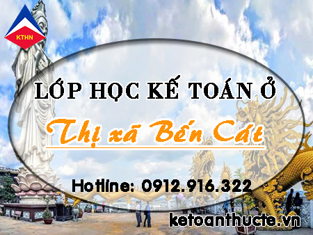 Lớp học kế toán ở Thị xã Bến Cát, Bình Dương