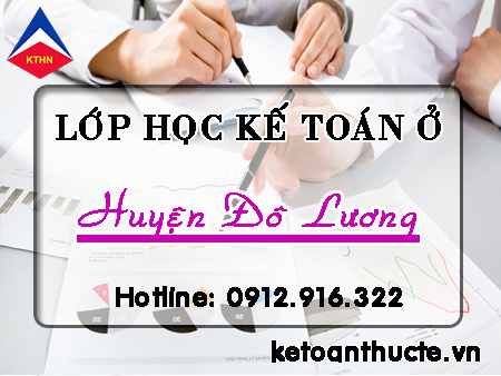 Lớp học kế toán Huyện Đô Lương, Nghệ An