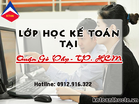 Lớp học kế toán ở Quận Gò Vấp