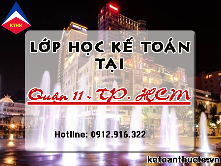 Lớp kế toán tại Quận 11, TP. HCM