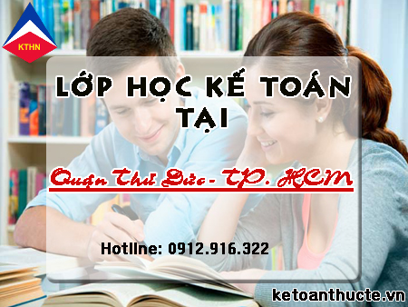 Lớp học kế toán ở quận Thủ Đức