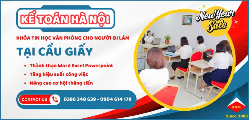 Khóa tin học văn phòng cho người đi làm tại La Khê Hà Đông