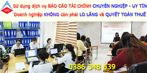 Công ty làm dịch vụ báo cáo tài chính tại Đông Anh chuyên nghiệp